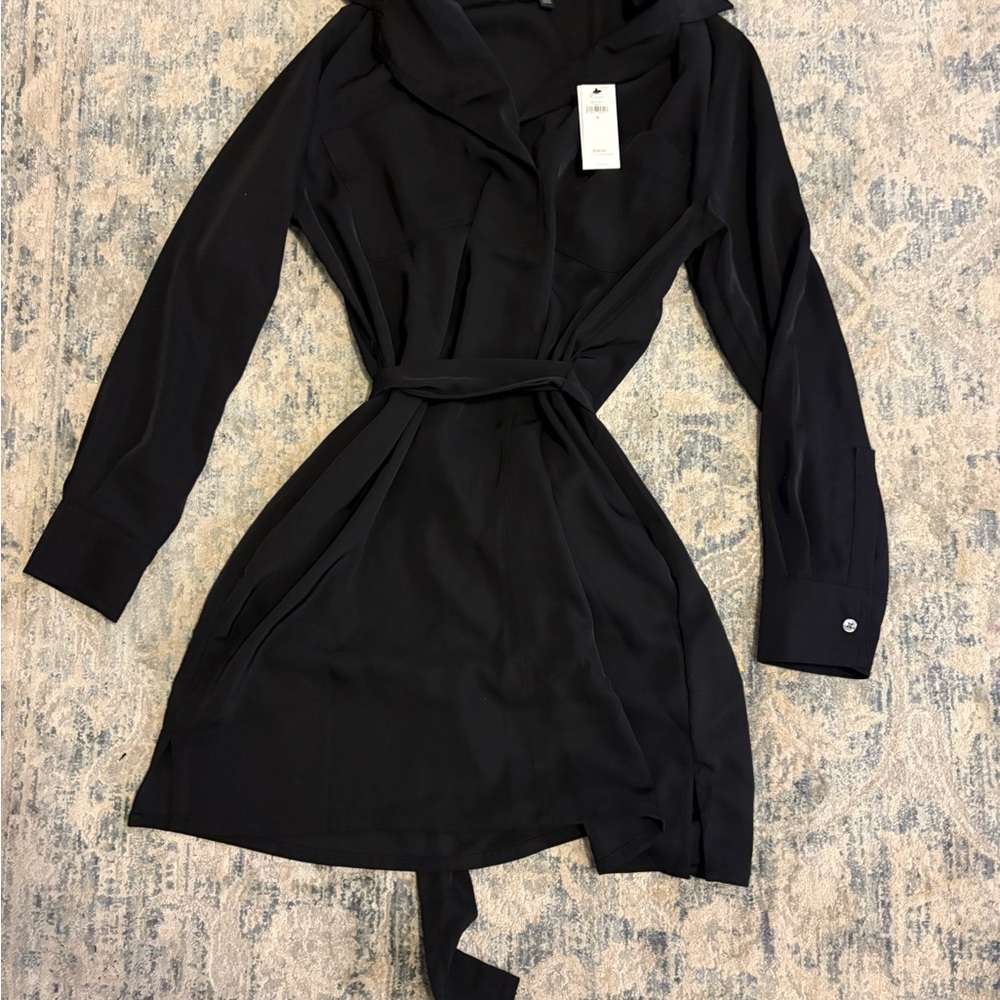 Banana Republic Black Long Sleeve Dress